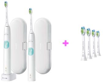 Philips Sonicare ProtectiveClean 4300 HX6807/35 2 ks + Optimal White náhradní hlavice 4 ks