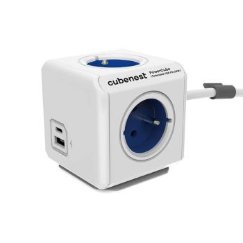 Rozbočovač PowerCube Extended USB A+C PD 20 W, modrá