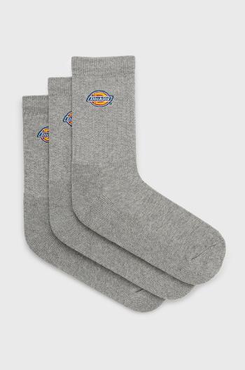 Ponožky Dickies (3-pack) šedá barva