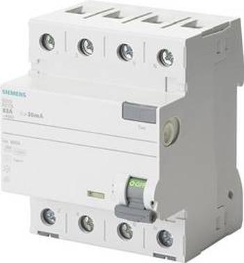 Ochranný proudový spínač Siemens 5SV33474, 80 A 0.03 A 400 V 4pólový