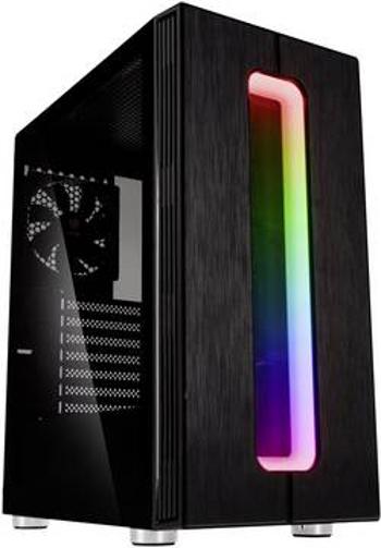 PC skříň midi tower Kolink Nimbus RGB, černá