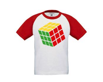 Dětské tričko baseball Rubikova kostka