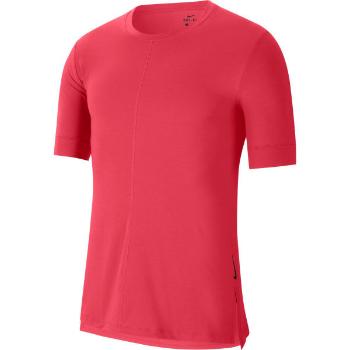 Nike YOGA TEE Pánské tričko, růžová, velikost XXL