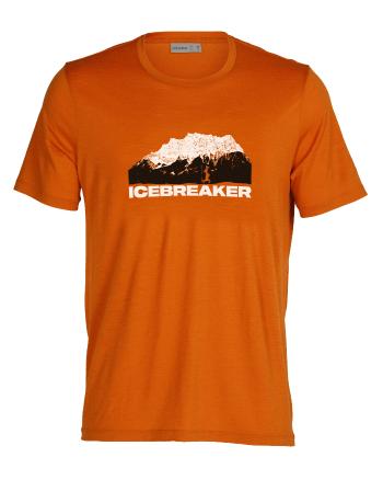 pánské merino triko krátký rukáv ICEBREAKER Mens Tech Lite II SS Tee Icebreaker Mountain, Spice velikost: S