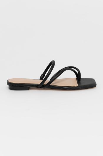 Pantofle Aldo dámské, černá barva, na plochém podpatku