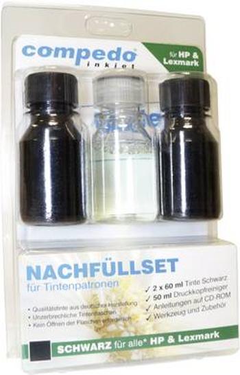 Sada patronových náplní inkoustových compedo MREFILL01 Vhodný pro značky (tiskárny): HP, Lexmark černá Celkový obsah inkoustu: 120 ml