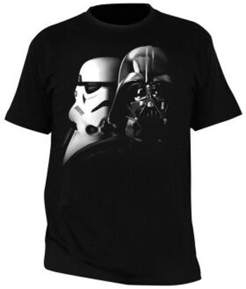 Tričko Star Wars - "Vader a Trooper" pánské, černé M