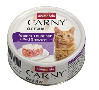 ANIMONDA cat konzerva CARNY OCEAN bílý tuňák/kanic červený - 80g