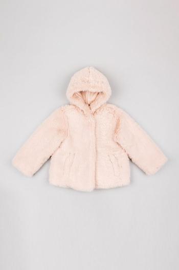 Dětský kabát zippy růžová barva