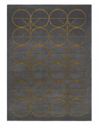 Dywany Łuszczów Kusový koberec Emerald 1010 grey and gold - 180x270 cm Šedá