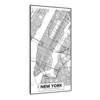 Klarstein Wonderwall Air Art Smart, infračervený ohřívač, mapa New Yorkuu, 60 x 120 cm, 700 W