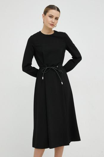 Šaty BOSS černá barva, mini