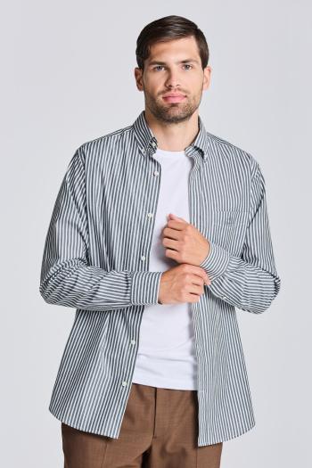 KOŠILE GANT REG BROADCLOTH STRIPE BD zelená XXXL