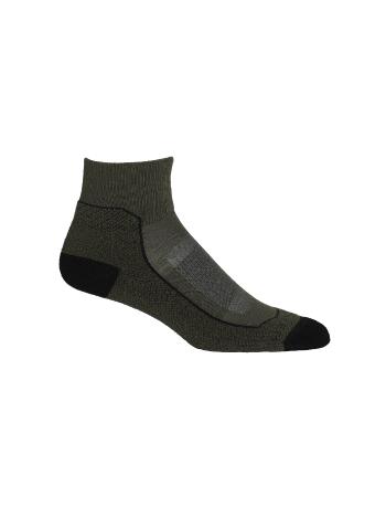 pánské merino ponožky ICEBREAKER Mens Hike+ Light Mini, Loden/Blk/Gritstone Heather velikost: XL