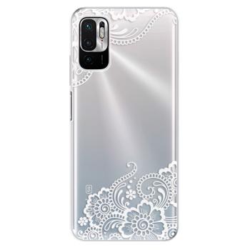 Odolné silikonové pouzdro iSaprio - White Lace 02 - Xiaomi Redmi Note 10 5G