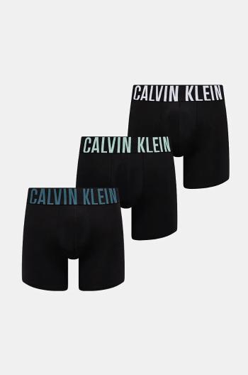 Boxerky Calvin Klein Underwear 3-pack pánské, černá barva, 000NB3612A