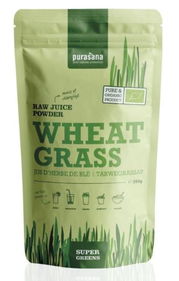 Purasana Wheat Grass Raw Juice Powder BIO 200 g