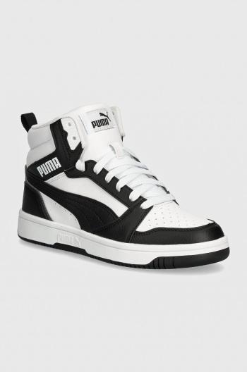 Dětské sneakers boty Puma Rebound V6 Mid Jr bílá barva