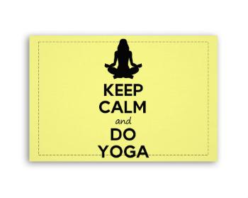 Fotoobraz 60x40 cm malý Keep calm and do yoga