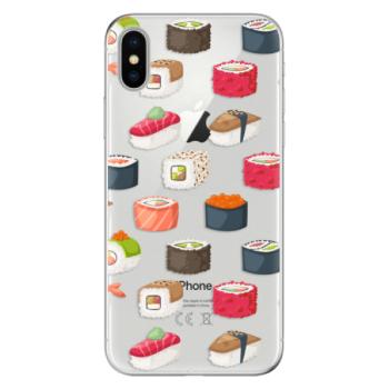 Odolné silikonové pouzdro iSaprio - Sushi Pattern - iPhone X