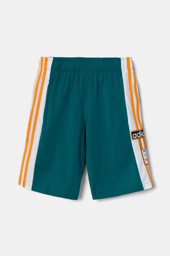 Dětské kraťasy adidas Originals SHORTS zelená barva, s aplikací, nastavitelný pas, IX5182