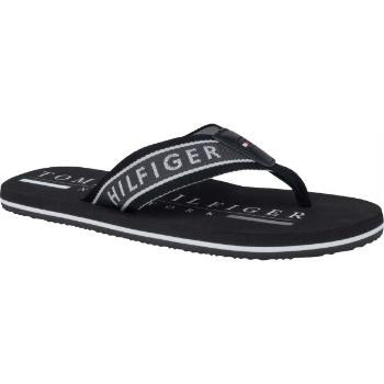 Tommy Hilfiger MARITIME BEACH SANDAL Pánské žabky, černá, velikost 43