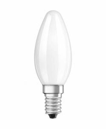 LED žárovka OSRAM 4052899959637 230 V, E14, 4 W = 40 W, teplá bílá, A++ (A++ - E), tvar svíčky, vlákno, 1 ks