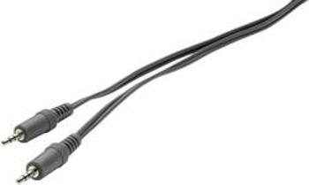 Připojovací kabel SpeaKa, jack zástr. 3.5 mm/jack zástr. 3,5 mm, černý, 2 m