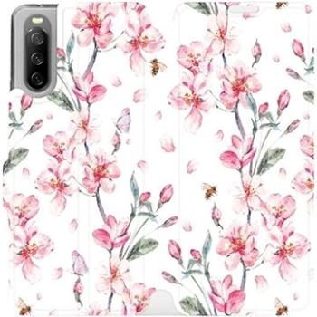Flip pouzdro na mobil Sony Xperia 10 III - M124S Růžové květy (5903516727421)