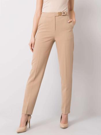 Béžové dámské elegantní kalhoty TW-SP-BP-901.26-beige Velikost: M