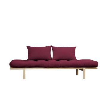 Pohovka Pace Daybed – Clear lacquered/Bordeaux