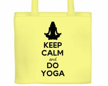 Plátěná nákupní taška Keep calm and do yoga
