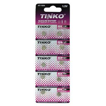 Baterie alkalická, knoflíková, AG4, LR66, 1.5V, blistr, 10-pack