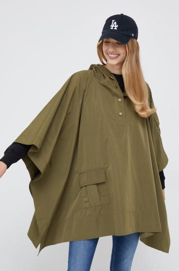 Bunda Lauren Ralph Lauren dámská, zelená barva, přechodná, oversize