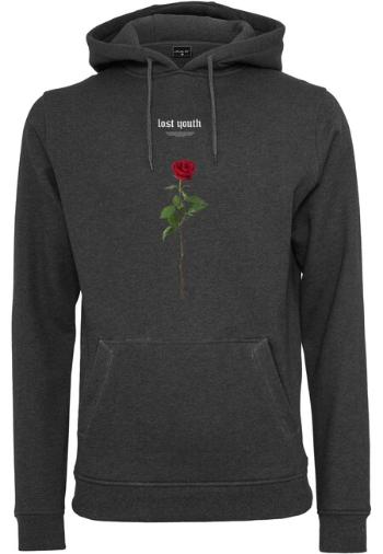 Mr. Tee Lost Youth Rose Hoody charcoal - L