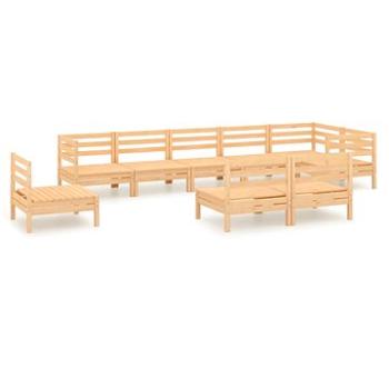 9dílná zahradní sedací souprava masivní borové dřevo, 3082904 (3082904)