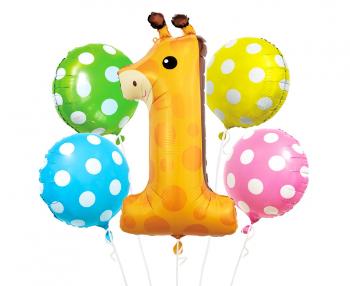Godan Balónová kytice - 1. narozeniny žirafa