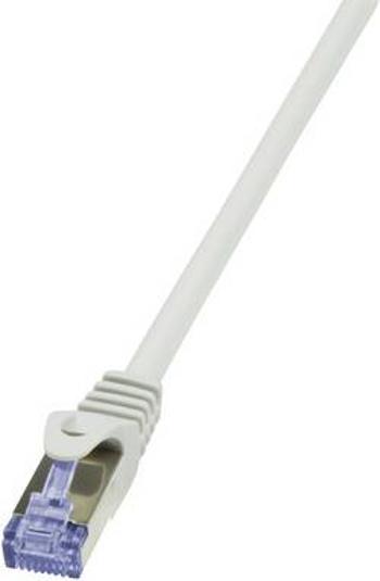 Síťový kabel RJ45 LogiLink CQ5032S, CAT 6A, S/FTP, 1.00 m, šedá