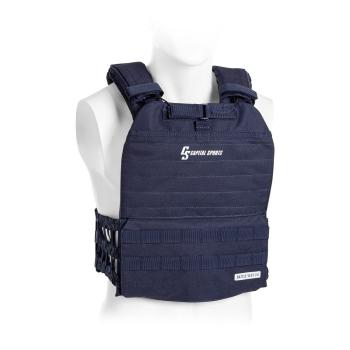 Capital Sports Battlevest 2.0, zátěžová vesta, 2x 8,75 lbs (4,0 kg) závaží, modrá