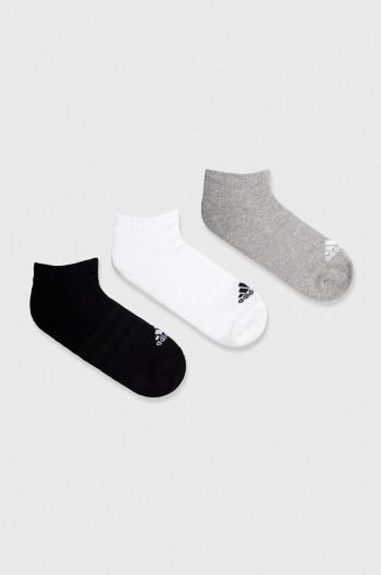 Ponožky adidas 3-pack šedá barva, IC1333