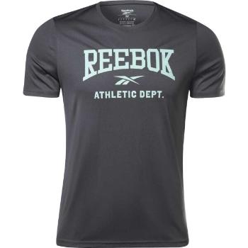 Reebok WOR POLY GRAPHIC SS TEE Pánské triko, černá, velikost S