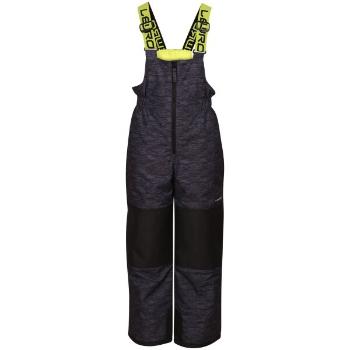 Lewro FINLEY Dětské zateplené kalhoty, tmavě šedá, velikost 116-122