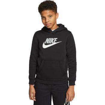 Nike SPORTSWEAR CLUB FLEECE Dětská mikina, černá, velikost S
