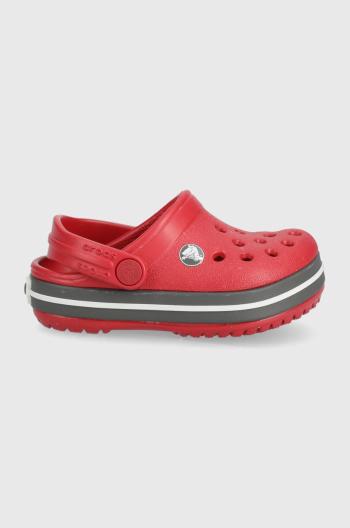 Dětské pantofle Crocs červená barva