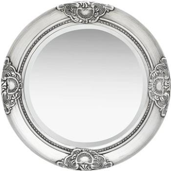Nástěnné zrcadlo barokní styl 50 cm stříbrné (320346)