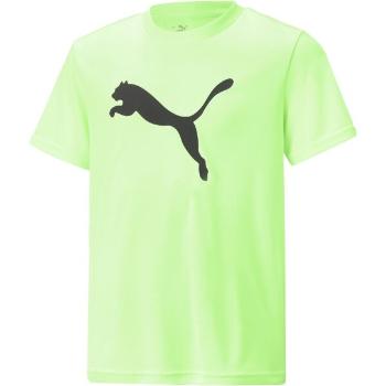 Puma ACTIVE SPORTS POLY CAT TEE Chlapecké triko, světle zelená, velikost