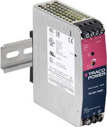 Síťový zdroj na DIN lištu TracoPower TIB 080-124EX, 1 x, +24.0 V/DC, 3400 mA, 80 W