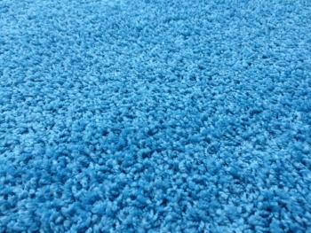 Vopi koberce Kusový koberec Color shaggy modrý - 120x170 cm Modrá