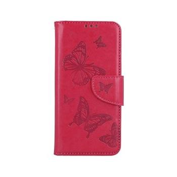 TopQ Pouzdro Xiaomi Redmi Note 11 knížkové Butterfly růžové 73696 (Sun-73696)