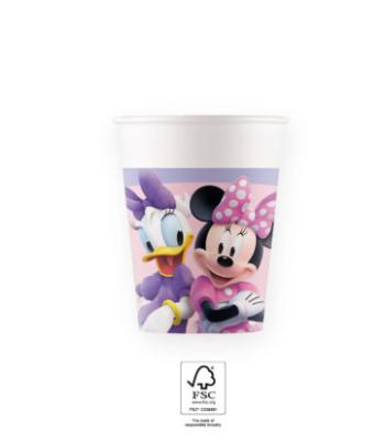 Procos Papírové kelímky - Disney Minnie Mouse 200 ml 8 ks